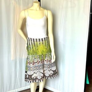 Clover Canyon fit and flair midi skirt